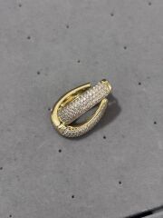 Xuping Gold Taşlı Halka Küpe