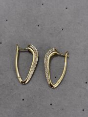 Xuping İnce Uzun Taşlı Küpe