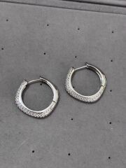 Xuping Silver Taşlı Halka Küpe