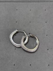 Xuping Silver Taşlı Halka Küpe