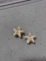 Xuping Taşlı Gold Yıldızlı Küpe