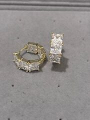 Xuping Büyük Taşlı Mini Halka Küpe