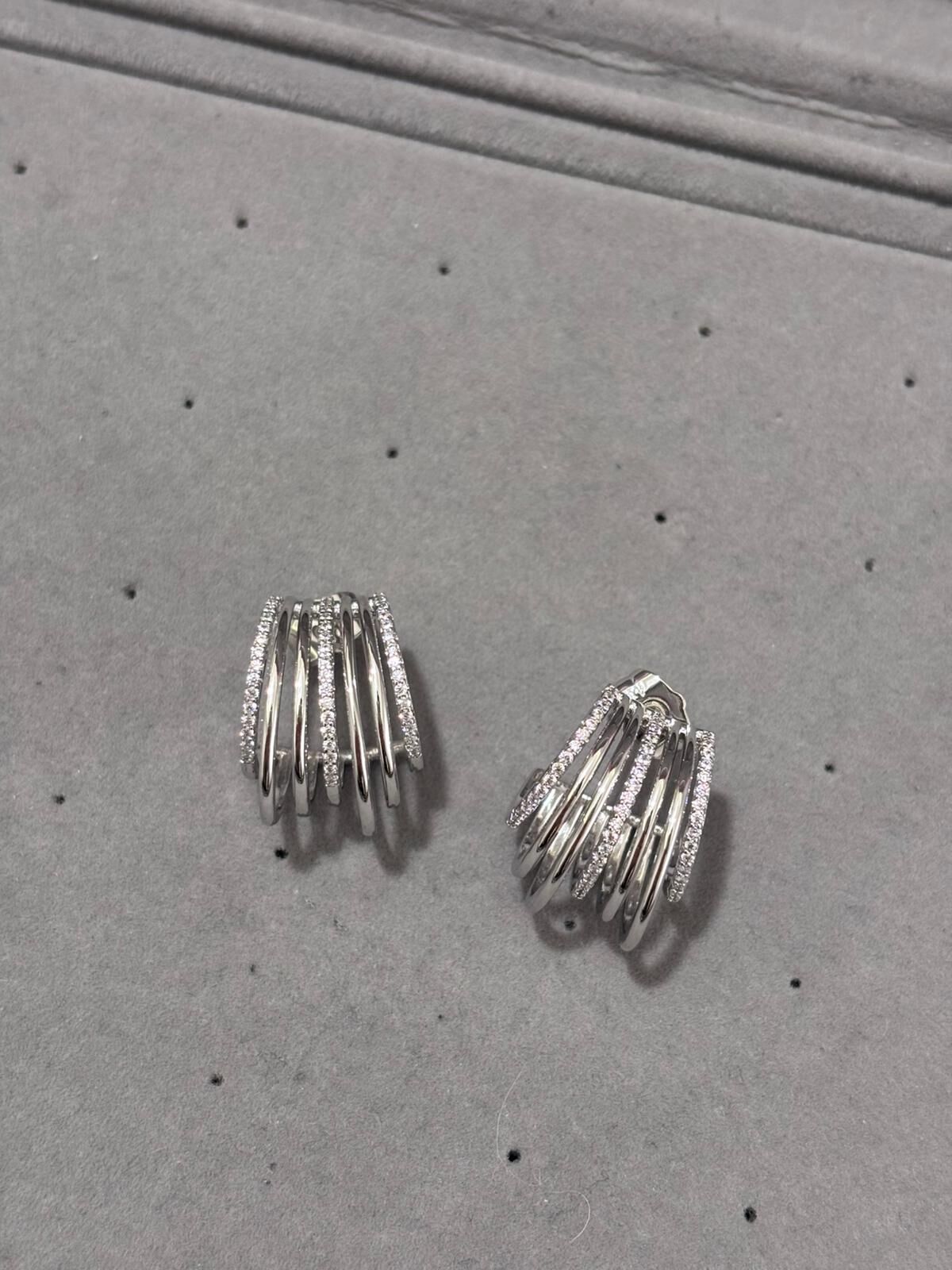 Xuping Silver Yarı Taşlı Küpe