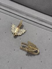 Xuping Taşlı Tasarım Gold Küpe