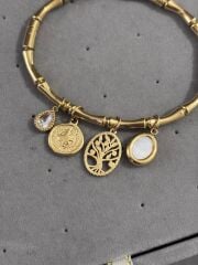 Çelik Ağaç Charmlı Kelepçe