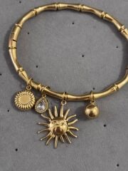 Çelik Güneş Charmlı Kelepçe