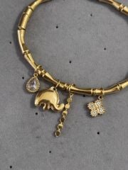 Çelik Fil Charmlı Kelepçe