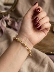 Xuping Gold Düğüm Detaylı Bileklik