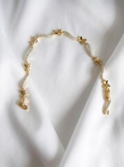 Xuping Taşlı Kelebek Model Gold Bileklik