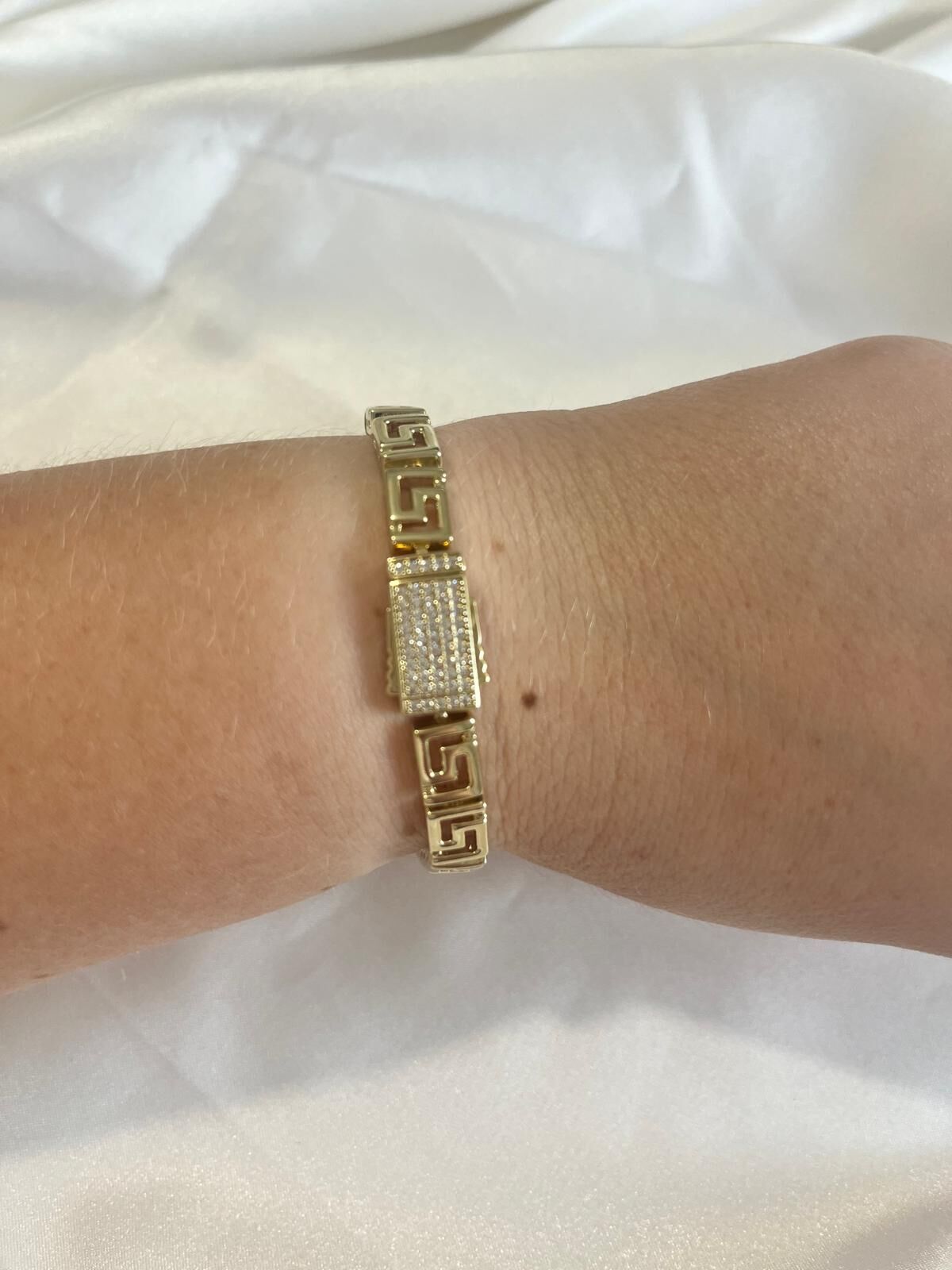Xuping Gold Taşlı Labirent Model Bileklik