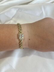 Xuping Gold Işıltı Damlası Baget Bileklik
