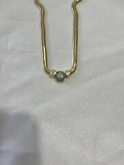 Xuping Gold Nazar Boncuklu Balık Sırtı Kolye